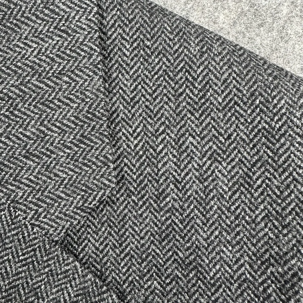 Brooks‎ Brothers Blazer Mens XL 45 Gray Herringbone Lambswool Sport Coat Jacket